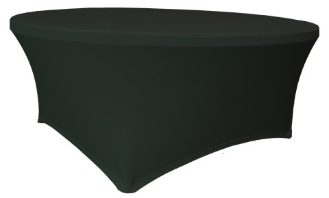 Pokrowiec na stół okrągły śr. 180,3 cm czarny
