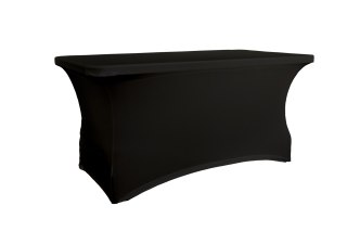 Pokrowiec na stół prostokątny dł. 152,4 cm czarny