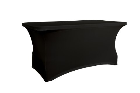 Pokrowiec na stół prostokątny dł. 152,4 cm czarny Pokrowiec na stół prostokątny dł. 152,4 cm czarny