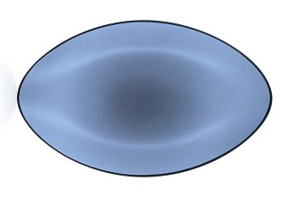 EQUINOXE Talerz owalny 35x22,3 cm, niebieski