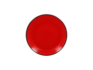 FIRE Talerz płaski, okrągly 24 cm czerwony