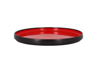 FIRE Talerz płaski, okrągły 27 cm czerwony