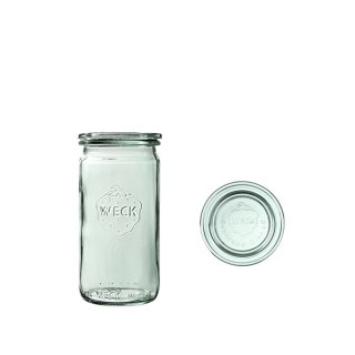 Słoik cylindryczny 340 ml z pokrywą - op. 6 szt