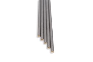 Słomki szare 8x250 (op. 100 szt)