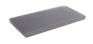 Taca ozdobna 30x15 cm szara Verlo