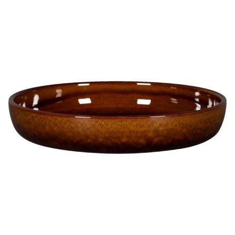 STONE Talerz głęboki 24 cm bursztynowy