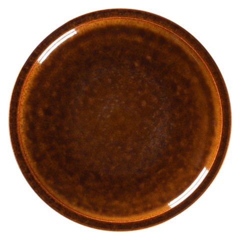 STONE Talerz płaski 16 cm bursztynowy STONE Talerz płaski 16 cm bursztynowy