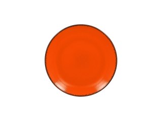 FIRE Talerz płaski, okrągly 24 cm pomarańczowy
