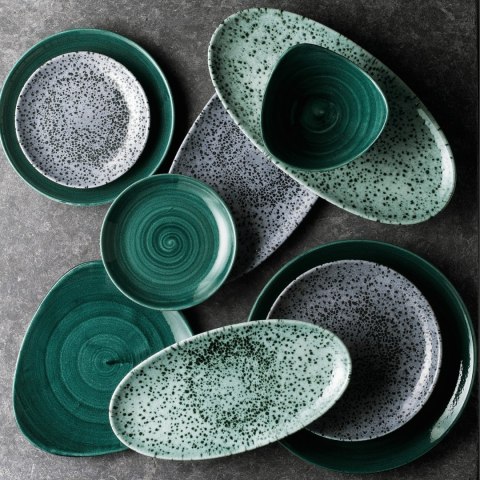Talerz owalny Mineral Green o wym. 347x173 mm Talerz owalny Mineral Green o wym. 347x173 mm