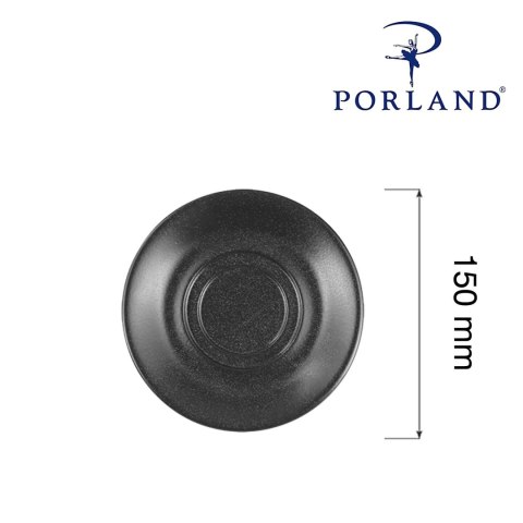 Spodek do filiżanki sztaplowanej Coal, 150mm Porland Spodek do filiżanki sztaplowanej Coal, 150mm Porland