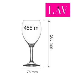 Kieliszek do wina Aspen 455 ml, LAV (dawniej LV-EMP583XZ) LAV