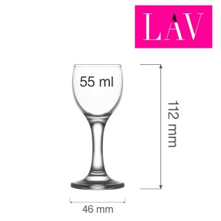 Kieliszek do wódki i likieru Sofia, 55ml, LAV (dawniej LV-MIS509F) LAV