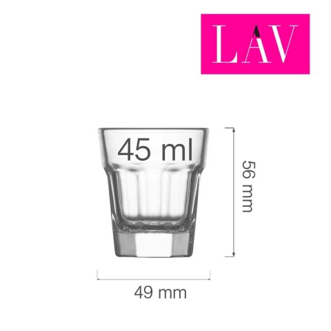 Kieliszek shot Amsterdam, 45ml, LAV (dawniej LV-ARA209Z) LAV