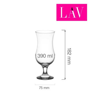 Kieliszek typu hurricane Miami, 390ml, LAV (dawniej LV-FST577XZ) LAV