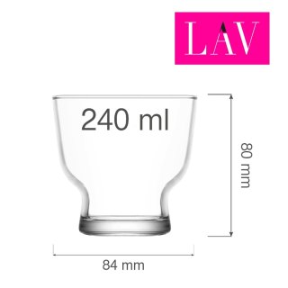 Pucharek Palermo 240 ml, LAV (dawniej LV-PET381Z) LAV