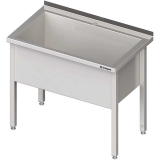 Stół z basenem 1-komorowym spawany 800x700x850 mm h=400 mm Stalgast