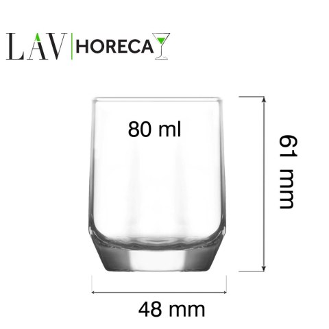 Kieliszek shot Riga, 80ml, LAV LAV