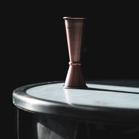 Miarka barmańska Bell z prostą krawędzią, antyczna miedź, BarFly, 25/50ml BarFly Miarka barmańska Bell z prostą krawędzią, antyczna miedź, BarFly, 25/50ml BarFly