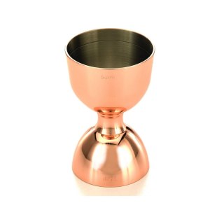 Miarka barmańska Bell z prostą krawędzią, miedź, BarFly, 25/50ml BarFly