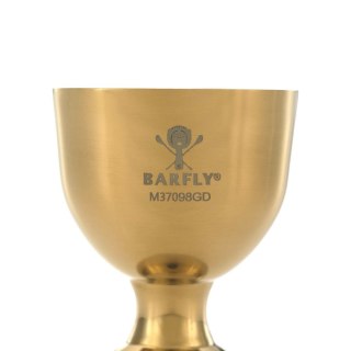 Miarka barmańska Bell z prostą krawędzią, złota, BarFly, 25/50ml BarFly