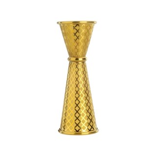 Miarka barmańska w stylu japońskim Diamond Lettice, złota, BarFly, 30/60ml BarFly