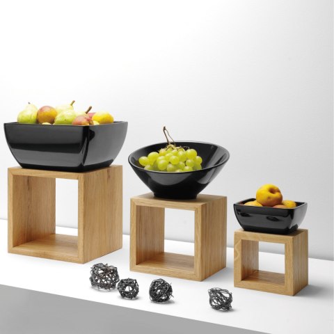 Miska skośna z melaminy, czarna, Ř210x106 mm 233x(h)125mm Miska skośna z melaminy, czarna, Ř210x106 mm 233x(h)125mm