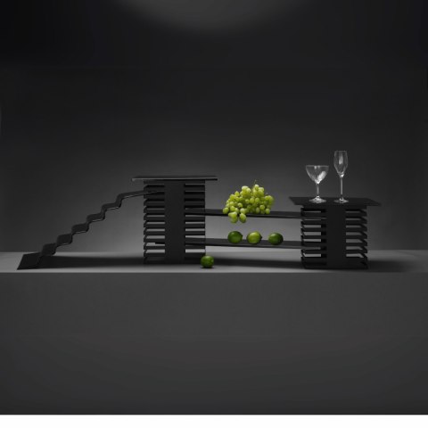 Schody bufetowe 7-stopniowe czarne Schody bufetowe 7-stopniowe czarne