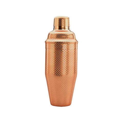 Shaker barmański 3-częściowy w stylu japońskim Diamond Lettice, miedź, BarFly 700ml BarFly Shaker barmański 3-częściowy w stylu japońskim Diamond Lettice, miedź, BarFly 700ml BarFly