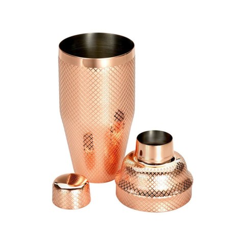 Shaker barmański 3-częściowy w stylu japońskim Diamond Lettice, miedź, BarFly 700ml BarFly Shaker barmański 3-częściowy w stylu japońskim Diamond Lettice, miedź, BarFly 700ml BarFly