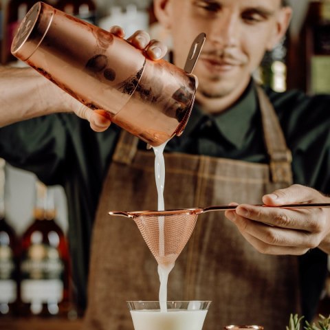 Shaker barmański 3-częściowy w stylu japońskim Diamond Lettice, miedź, BarFly 700ml BarFly Shaker barmański 3-częściowy w stylu japońskim Diamond Lettice, miedź, BarFly 700ml BarFly