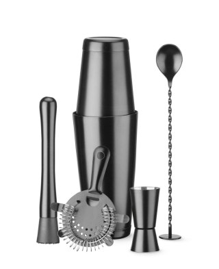 Zestaw barmański w tubie, BarUp, czarny, ⌀120x(H)320mm BarUp