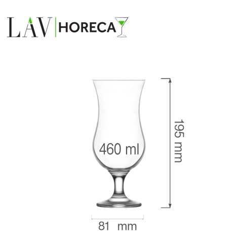 Kieliszek typu hurricane Miami, 460ml, LAV (dawniej LV-FST593Z) LAV Kieliszek typu hurricane Miami, 460ml, LAV (dawniej LV-FST593Z) LAV