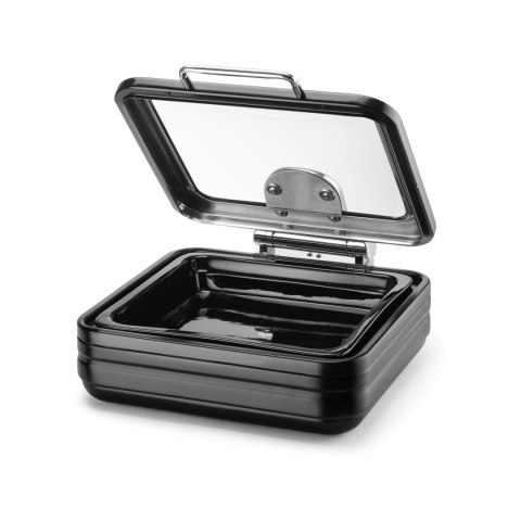 Podgrzewacz indukcyjny ze szklaną pokrywą De Luxe Black, GN 2/3 Fine Dine Podgrzewacz indukcyjny ze szklaną pokrywą De Luxe Black, GN 2/3 Fine Dine