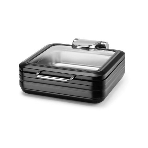 Podgrzewacz indukcyjny ze szklaną pokrywą De Luxe Black, GN 2/3 Fine Dine Podgrzewacz indukcyjny ze szklaną pokrywą De Luxe Black, GN 2/3 Fine Dine