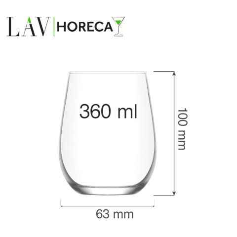 Szklanka Paris, 360ml, LAV (dawniej LV-GAI361Z) LAV Szklanka Paris, 360ml, LAV (dawniej LV-GAI361Z) LAV