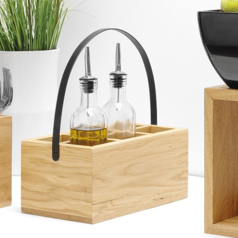 Skrzynka z uchwytem na akcesoria stołowe Madeira Black 280x180x120 mm