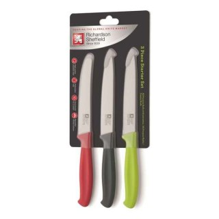 Zestaw 3 noży uniwersalnych różne kolory HOUSEHOLD KNIVES