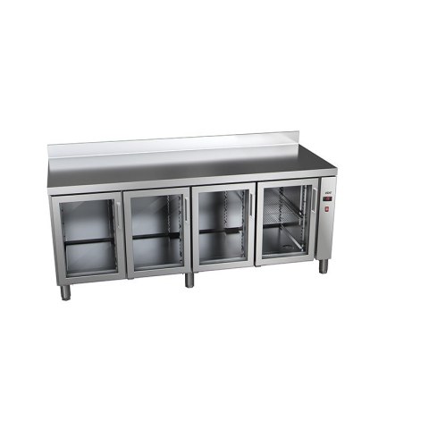 STOŁY CHŁODNICZE ZE SZKLANYMI DRZWIAMI 700 MM GN 1/1 BEZ AGREGATU STOŁY CHŁODNICZE ZE SZKLANYMI DRZWIAMI 700 MM GN 1/1 BEZ AGREGATU