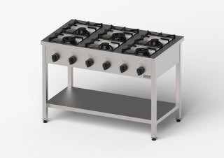 Kuchnia gazowa, Gredil, skręcana, 1200x700x850 mm, P 33.5 kW, G20/20 mbar Gredil