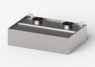 Okap skrzyniowy, skręcany, Gredil, 1510x1000x400 mm Gredil