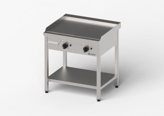 Płyta grillowa elektryczna, gładko-ryflowana, Gredil, 800x700x850 mm, P 8.1 kW, U 400 V Gredil