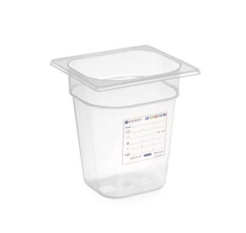 Pojemnik GN 1/6 HACCP z polipropylenu 200mm Pojemnik GN 1/6 HACCP z polipropylenu 200mm