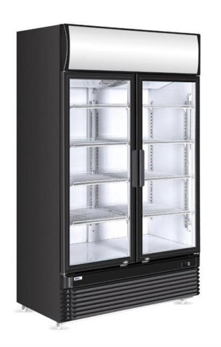 Witryna chłodnicza z podświetlanym panelem 2-drzwiowa, 618 l, Arktic, 230V/400W, 1120x595x(H)1965mm