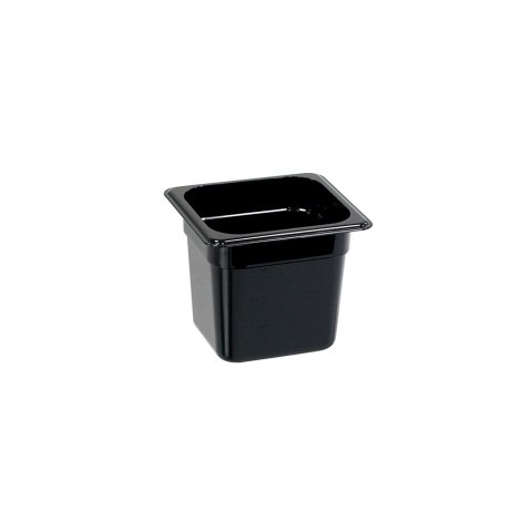 Pojemnik z poliwęglanu, czarny, GN 1/6, H 150 mm Pojemnik z poliwęglanu, czarny, GN 1/6, H 150 mm
