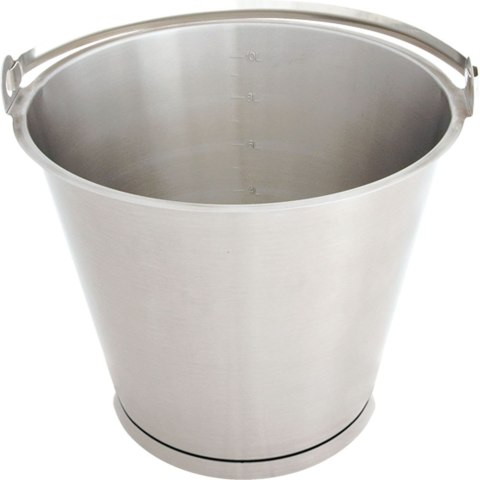 Wiadro stalowe z pierścieniem, Ø 290 mm, V 12 l Wiadro stalowe z pierścieniem, Ø 290 mm, V 12 l